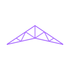 Buildings Trusses Queen Post Scissors Outline Svg Vector, Free Vectors File